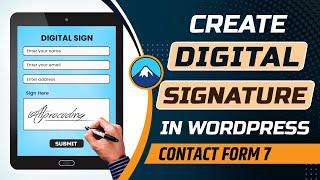 How to add digital signature to WordPress contact form | Create digital signature in WordPress