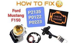 How To Fix P2135 P0122 P0223 Ford Mustang F150