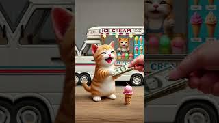 Meow Meow really wants to eat ice cream 喵喵好想吃冰淇淋 #cat #cute