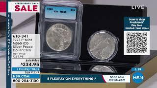 1923 PMint MS65 ICG Silver Peace Dollar Coin