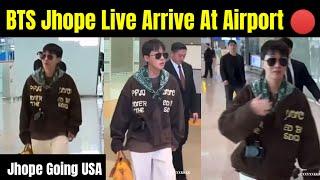 BTS Jhope Live Arrive At Airport  | Jhope Leaving For USA