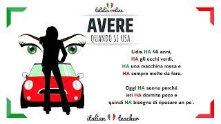 How to use the verb AVERE - Italian for Beginners