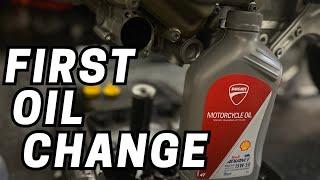 Oil Change 101: First Oil Change on the 2024 Ducati Hypermotad 698 Mono!