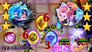 RYA SKILL 1 | KARINA FT WAN WENG 3 STAR - MAGIC CHESS MOBILE LEGENDS