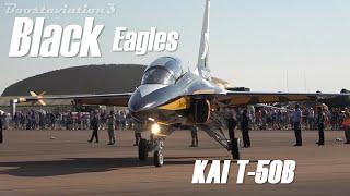 KAI T50-B aircraft of the BLACK EAGLES during their Air Show at RIAT 2022