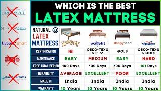 Best Latex Mattress in India 2024Natural Latex MattressSleepyCat vs Wakefit vs Sleepyhead Review