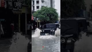 Black Modified Thar Crossing Water Thar Status #shorts #thar #youtubeshorts #trending