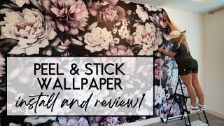 Peel and Stick Wallpaper Review and Install