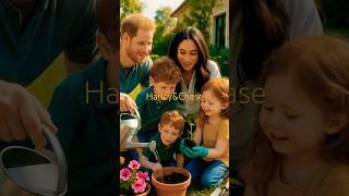 Prince Harry & Kids Planting in Garden #fun #happy #love #family #cute #shorts