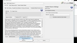 SEnuke TNG Tutorial : Using The Article Manager