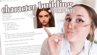 HOW TO CREATE CHARACTERS // tips for character profile for your book //  free template