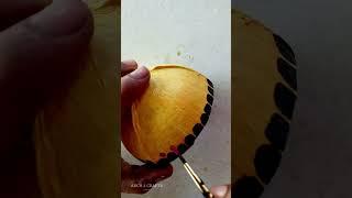 coconut shell simple painting idea #shorts