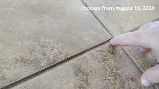 Cracked Tile Grout Fix Follow Up - Sanded Caulk and Grout Renew