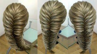 Коса рыбий хвост  Воздушная коса  Очень просто  Hair tutorial  Курс плетения кос