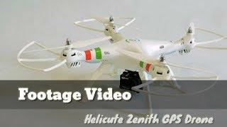 Test Flight Helicute Zenith GPS Drone RAW Video Footage  location Lombok