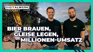 Vom Bierbrauer zum Familien-Unternehmer im Gleisbau mit Anfang 30