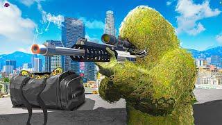 Hidden Ghillie Sniper Hunts Cops in GTA 5 RP