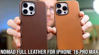 Nomad Full Leather Case for iPhone 16 Pro Max