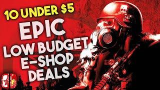 10 under $5! This Weeks BEST Low Budget Nintendo Switch E-Shop Deals!