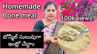 Homemade Bone meal | how to make organic bone meal at home in telugu