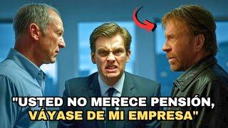 JEFE HUMILLA a Empleado anciano... pero CHUCK NORRIS le da una Lección