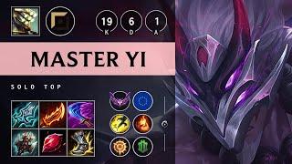 Master Yi Top vs Cho'Gath: Quadra Kill, Legendary - EUW Master Patch 14.18