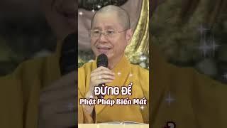 Đừng để Phật Pháp biến mất - Tiến Sĩ TT Thích Chân Quang #thichchanquang  #phatphap