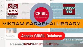 How to Register and Access CRISIL Research Database | VSL How To Series | Video 5