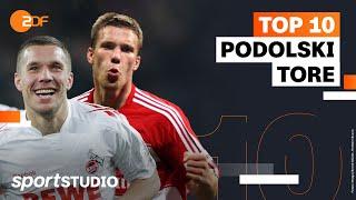 Top 10 Bundesliga-Tore von Lukas Podolski | sportstudio