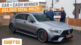 Student wins £51,000 Mercedes AMG A45-S & £10,000 with BOTB!