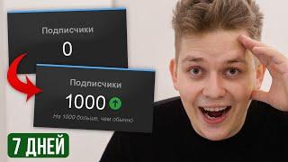 Как за 7 Дней Набрать Первую 1000 Подписчиков на Youtube? (2023)