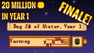 Stardew Valley Challenge: 20 Million in 1st Year ~ Part 56~ Last Episode!