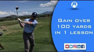 Gain OVER 100 YARDS on your drive in your FIRST golf Lesson