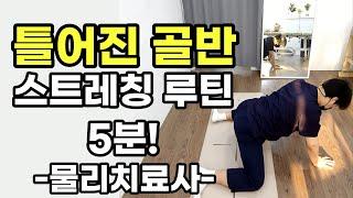 골반교정 스트레칭 루틴 - 골반교정, 자세불균형 완화, 하체 혈액순환 증진, 부종, 허리 뻐근함, 허리 통증, 골반 통증 완화, 골반 자가진단