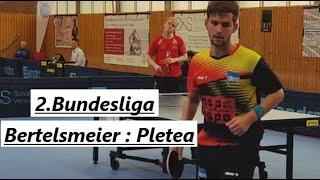 2.Tischtennis Bundesliga | Hier gewinnt der Mentalstärkere! A.Bertelsmeier(2463) : C.Pletea(2398TTR)