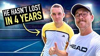 Can I Beat Our Club Champion?? Mic’d Up Match (Ep 6) #tennis