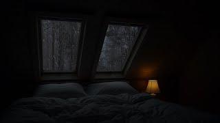 Thunderstorm in the loft bedroom - sleep for 3 minutes with rain on the roof and thunder all around