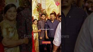 ஐசரி கணேஷின் மகள் ப்ரீத்தாவின் திருமண வரவேற்பில் கலந்துகொண்ட இயக்குனர் சங்கர்