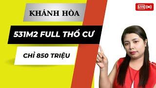 Bán Đất Vườn Thổ Cư Khánh Hòa| 531m2 Full Thổ Giá Chỉ 850 Triệu Lại Sẵn Vườn Trái Cây