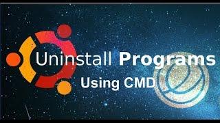 How to Uninstall software using cmd