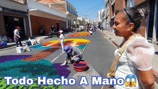 VIAJAMOS A LA CIUDAD Con Mi MADREQuedo Asombrada Al Ver La ELABORACION DE ALFOMBRAS