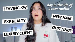 *NEW* REAL ESTATE AGENT DAY IN THE LIFE: leaving KW, new hair, luxury clients, and more