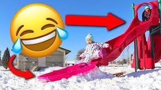 SLIDE to SLED  (Toddler Daredevil)