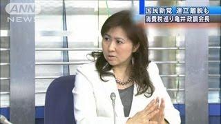 民主党との連立解消も・・・国民新党・亀井政調会長（12/03/01）