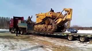 Погрузка и перевозка бульдозера CAT D9 до Кемерово