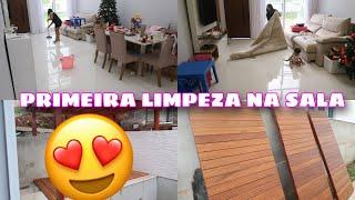 NOSSO PERGOLADO E DECK DE MADEIRA ESTÃO PRONTOS | OLHA COMO FICOU + QUANTO CUSTOU | LIMPEZA NA SALA