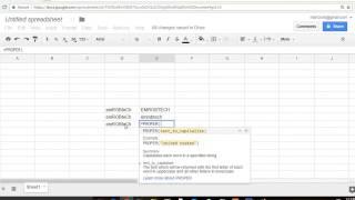 How to Change Text to UPPERCASE and lowercase  in google  Spreadsheets