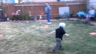 RJ can play and he's not even 3 years old!