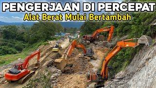 Pengerjaan Di Percepat‼️Alat Berat(Excavator) Terus Bertambah