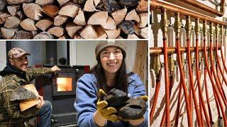 Reviewing ALL Our Off-Grid Heating Systems | DIY In-Floor Heat, Blaze King & Coal